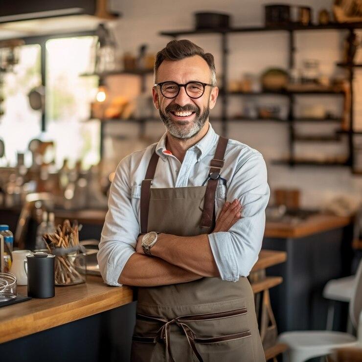 Gestoría Fuenlabrada Autónomos Autónomo sonriendo por ser cliente de Gestoría Fuenlabrada Autónomos.